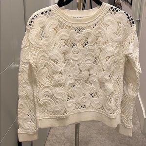 Club Monaco white sweater shirt